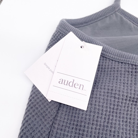 Auden Women's Gray Waffle Knit Comfort Bralette Bra Crop Top Size 3X - Picture 4 of 6